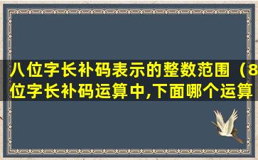 八位字长补码表示的整数范围（8位字长补码运算中,下面哪个运算会发生溢出( )）